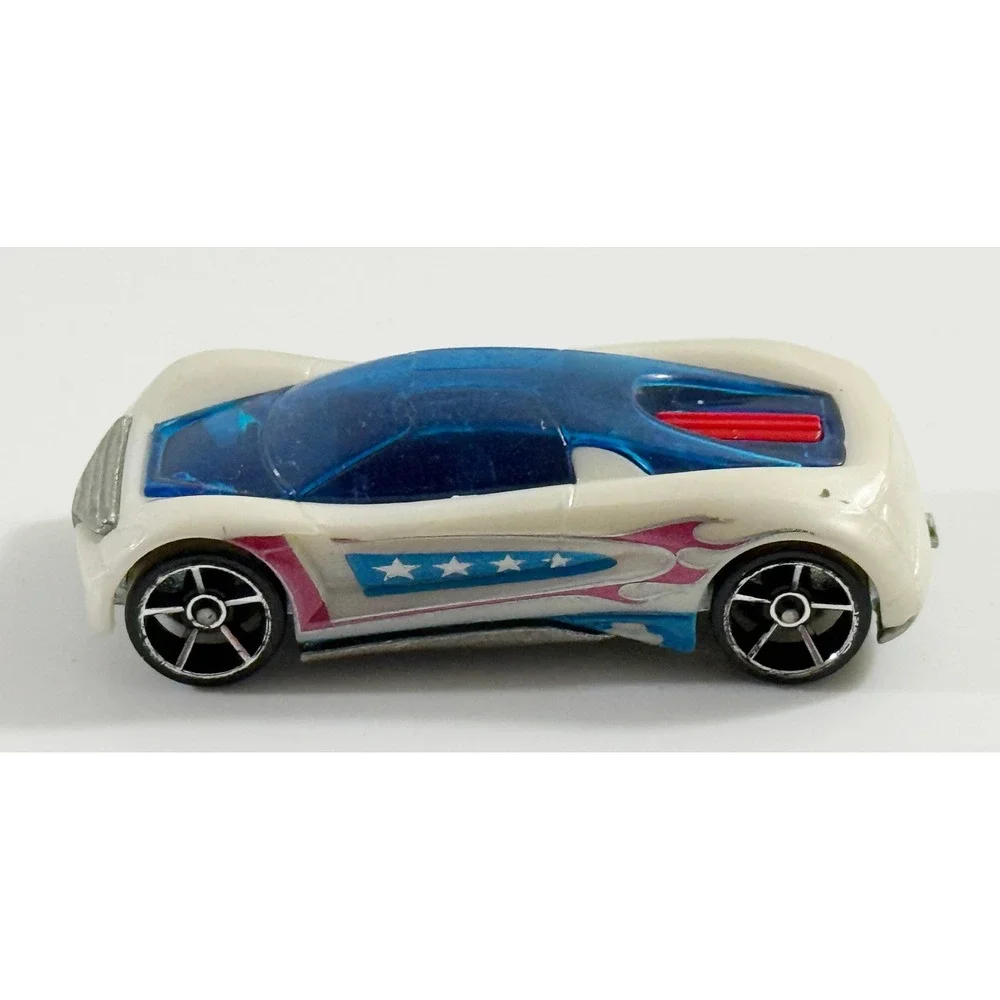 Hot Wheels‎ Nitrium Toy Car Kids 1:64 White Blue Pink Stars AcceleRacers 2004